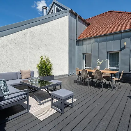 Apartament Neues 2 Schlafzimmer Mit Rooftopterrace Drezno